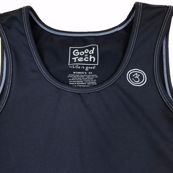 Life is Good XS Good Tech Tank Top Womens Blue Sleeveless Athletic Running - Picture 4 of 5